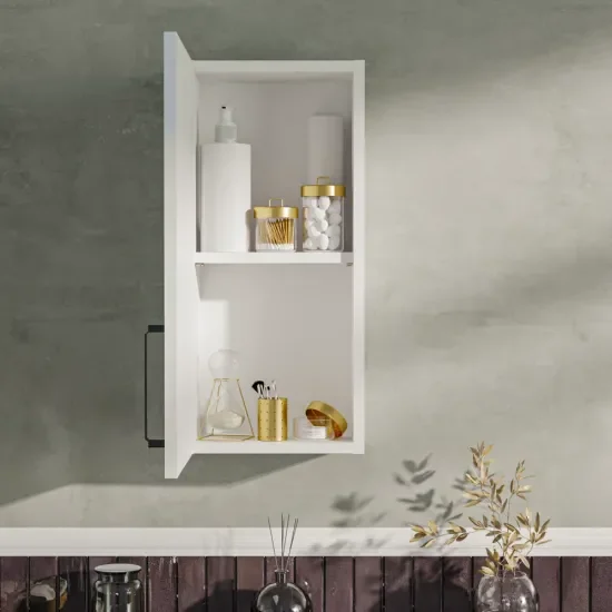 Oliver Matt White 300mm Wall Cabinet with Shaker Door (Slim & Standard)