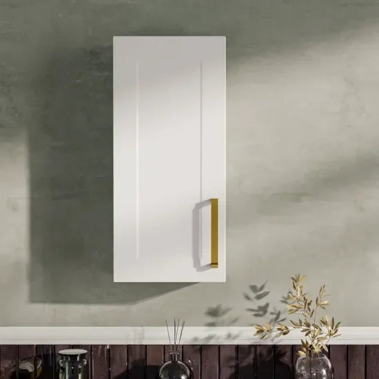 Oliver Matt White 300mm Wall Cabinet with Shaker Door (Slim & Standard)
