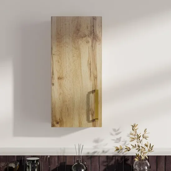 Oliver Oak 300mm Wall Cabinet