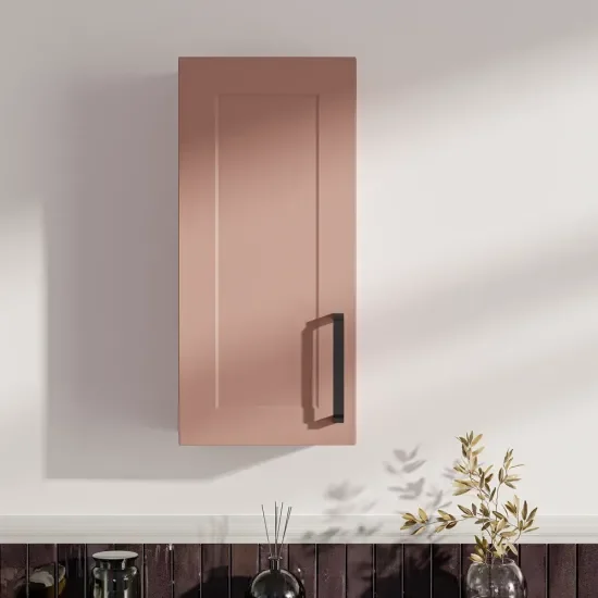 Oliver Pink 300mm Wall Cabinet with Shaker Door