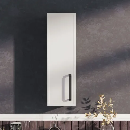 Oliver Matt White 200mm Wall Cabinet with Shaker Door (Slim & Standard)