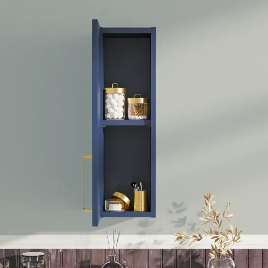 Oliver Navy Blue 200mm Wall Cabinet