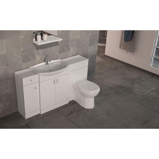 Ecco 650Mm Compact High Gloss White Vanity Unit With Basin 2 Extra Product Image For Ecco 650Mm Compact High Gloss White Vanity Unit With Basin 2