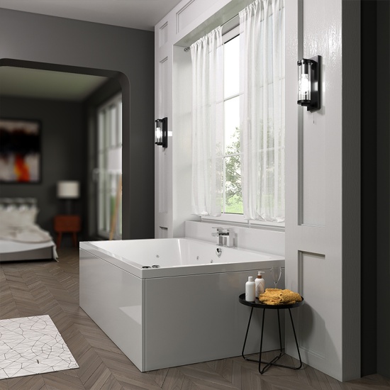 Vernwy 1800x1100 Kingsize Whirlpool Bath