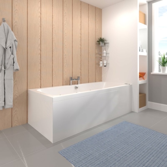 Vernwy 1700x750 Double Ended Whirlpool Bath