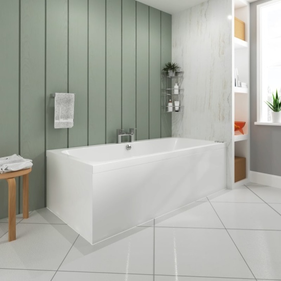 Vernwy 1700x800 Double Ended Whirlpool Bath