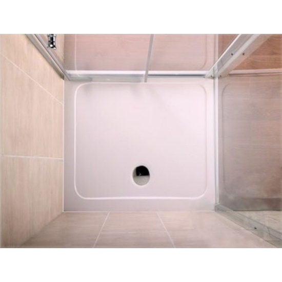 Romano 760 Bi-folding Shower Door Enclosure (Size Options: x 800 or x 900) with Side Panel and Optional Tray 760 x 760 Shower Tray with 90mm Waste