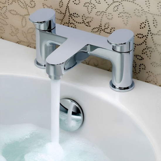 Life 2 Hole Bath Filler Deck Mounted