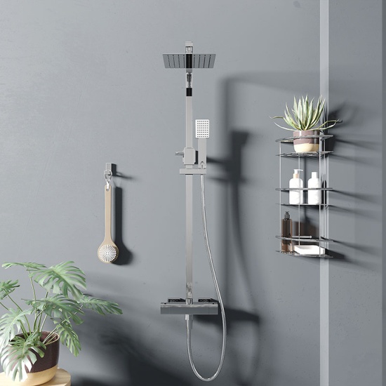 Bc Square Deluxe Thermostatic Shower And Riser Set