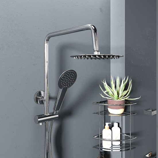 Bc Deluxe Exposed Thermostatic Shower, Riser Set