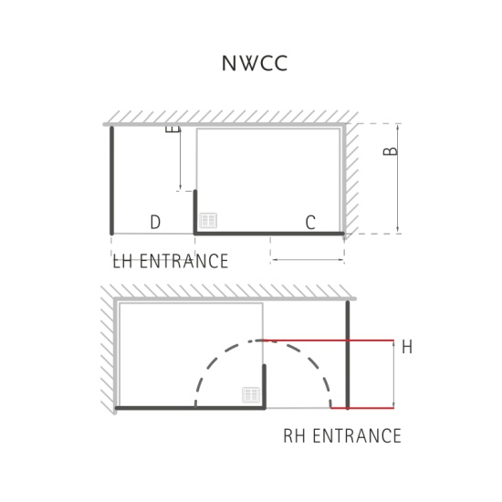 Matki Boutique, Walk In Shower Enclosure with Side Panel, Tray and Hinge Panel (1500mm x 800mm) Extra Product Image For Matki Boutique, Walk In Shower Enclosure With Side Panel, Tray And Hinge Panel (1500Mm X 800Mm) 1