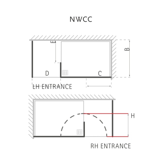 Matki Boutique, Walk In Shower Enclosure with Side Panel and Tray (1500mm x 900mm) Extra Product Image For Matki Boutique, Walk In Shower Enclosure With Side Panel And Tray (1500Mm X 900Mm) 1