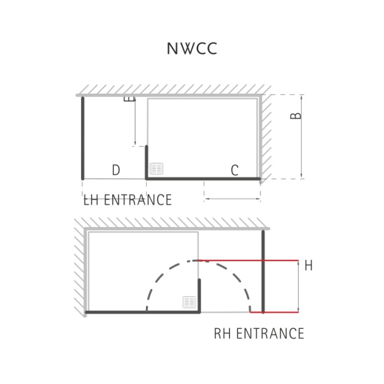 Matki Boutique, Walk In Shower Enclosure with Side Panel, Tray and Hinged Panel (1500mm x 900mm) Extra Product Image For Matki Boutique, Walk In Shower Enclosure With Side Panel, Tray And Hinged Panel (1500Mm X 900Mm) 1