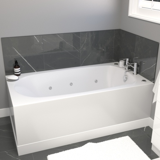 Petite Small Whirlpool Bath 1300 x 700 Extra Product Image For Bath Mercury X Whirlpool Bath 1