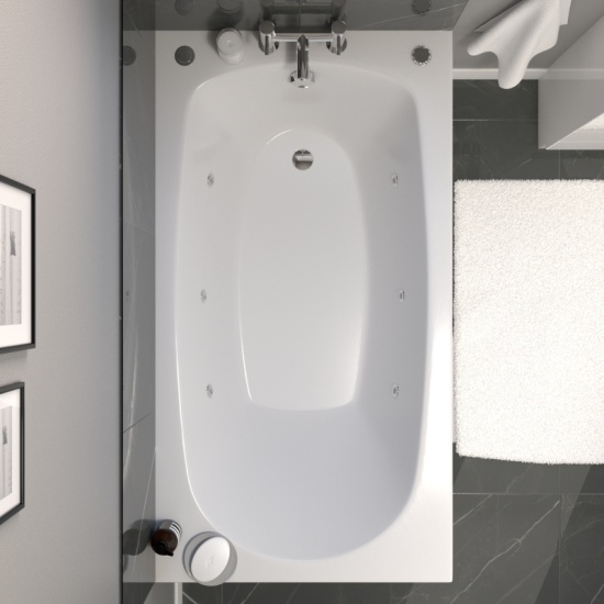 Petite Small Whirlpool Bath 1300 x 700 Extra Product Image For Bath Mercury X Whirlpool Bath 2