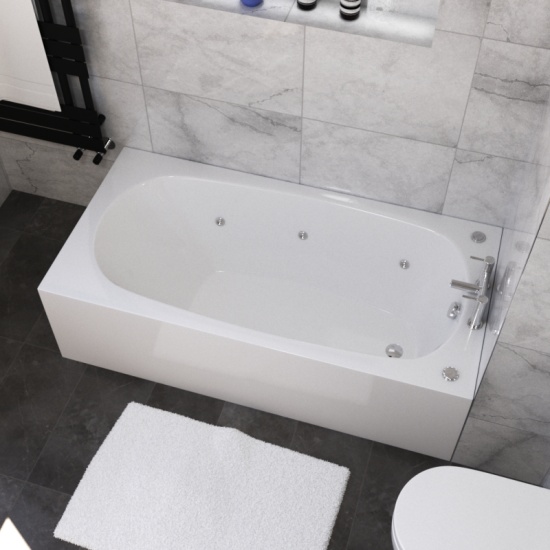 Petite Small Whirlpool Bath 1400 x 700 Extra Product Image For Bath Mercury X Whirlpool Bath 2