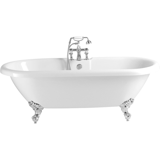 Baby Oban Freestanding Round Acrylic Bath 1495x630 Including Feet