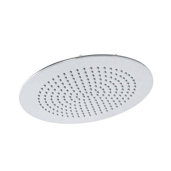 Chrome Slim Round Fixed Shower Head 300mm Diameter