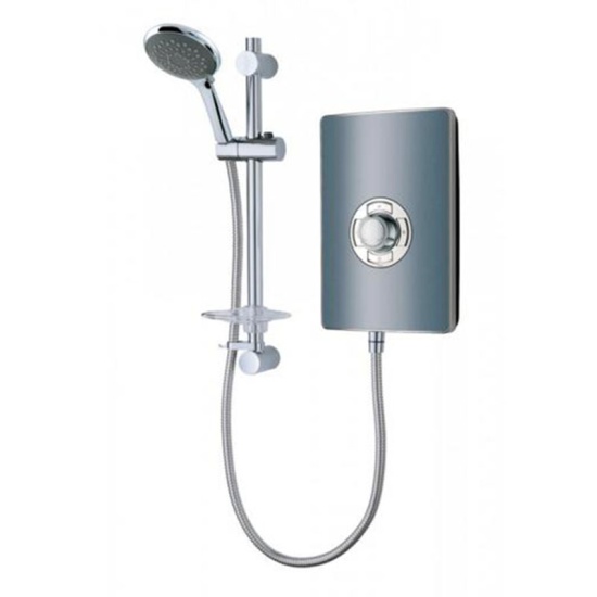Elegance Electric Shower 9.5kW grey and chrome