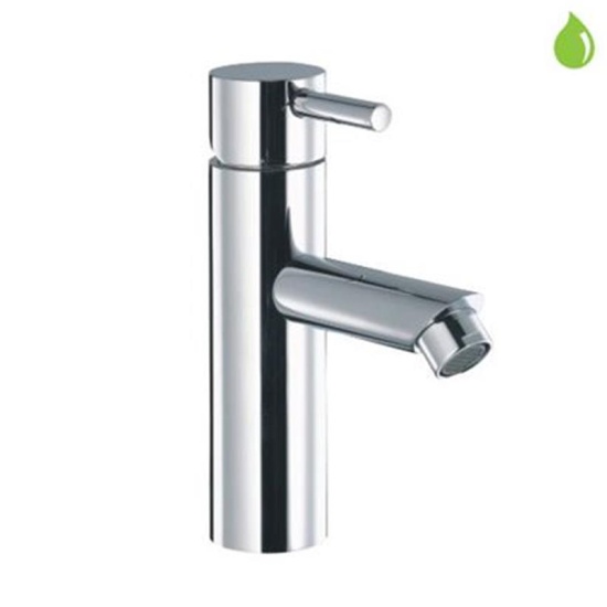 Florentine Single Lever Mini Basin Mixer without Pop Up Waste, with 375mm Long Braided Hoses, HP 1.0