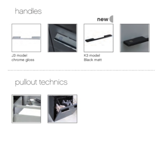 Pelipal Leonardo Colour & Handles 5 Colour and Handles Chart 5 for Pelipal's Leonardo Range