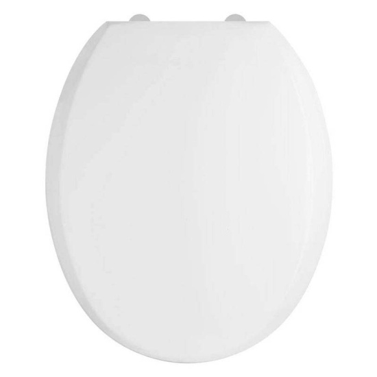 Luxury Round Design White Soft Close Top Fix Toilet Seat Easy to Clean