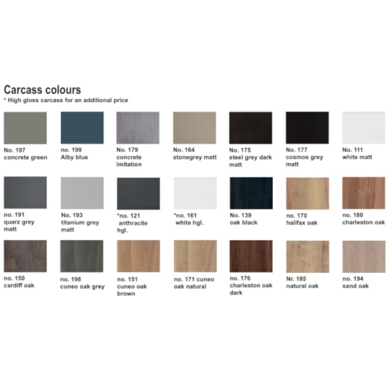 Magic Carcass Colour Chart Colour Chart for Laguna Magic Carcasses