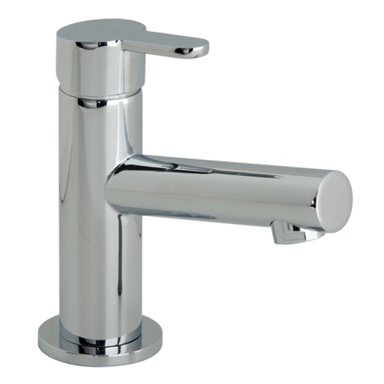 Sense Mini Mono Basin Mixer Single Lever Deck Mounted Smooth Bodied Waste Optional