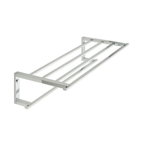 Towel Shelf With Towel Rail 550mm (22) Wall Mounted