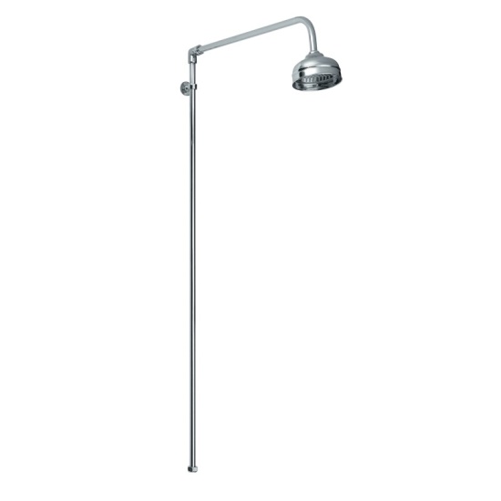 Chrome Rigid Riser Kit including Swivel