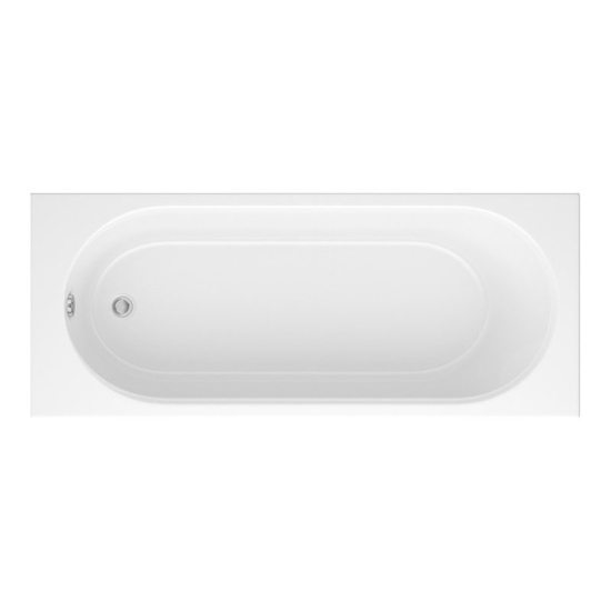 Trojan 4mm Cascade Single Ended 1700 x 700 Bath White Two Tap Holes