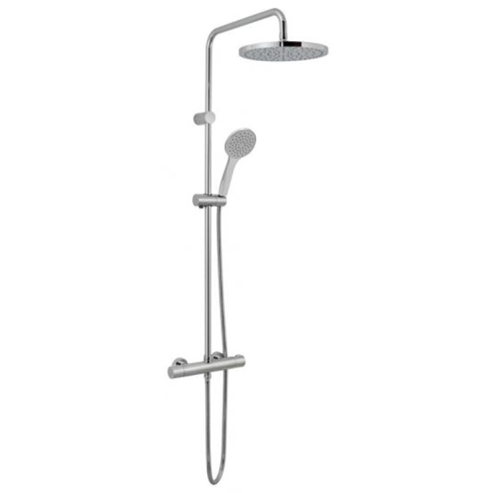Velo Thermo Round Shower Valve With Integrated Diverter
