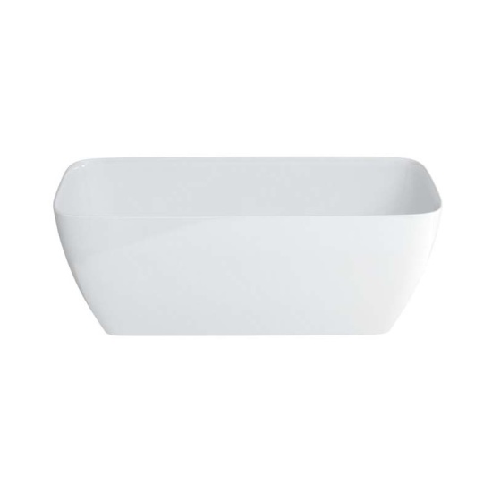 Vicenza Petite Clear Stone Freestanding White Bath
