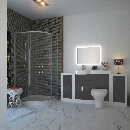 BC 900mm Quadrant Shower Enclosure with Optional Tray and Waste Extra Product Image For Bc 900 Quadrant Shower Enclosure With Optional Tray And Waste 4