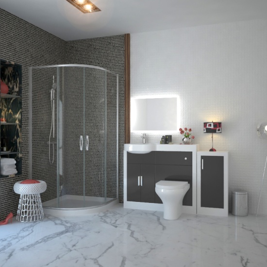 BC 900mm Quadrant Shower Enclosure with Optional Tray and Waste Extra Product Image For Bc 900 Quadrant Shower Enclosure With Optional Tray And Waste 3