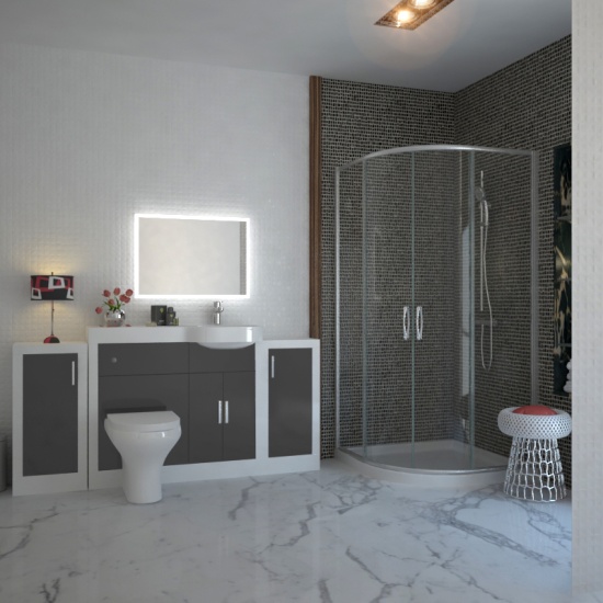 BC 900mm Quadrant Shower Enclosure with Optional Tray and Waste Extra Product Image For Bc 900 Quadrant Shower Enclosure With Optional Tray And Waste 7