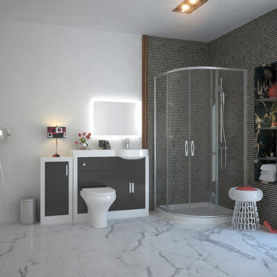 BC 900mm Quadrant Shower Enclosure with Optional Tray and Waste Extra Product Image For Bc 900 Quadrant Shower Enclosure With Optional Tray And Waste 5