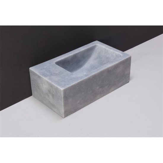 Forzalaqua Venetia XS Natural Stone Cloakroom Basin Cloudy Marble High Quality Washbasin