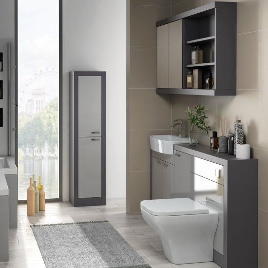 Grove 1500 Combination Vanity Unit Platinum Grey