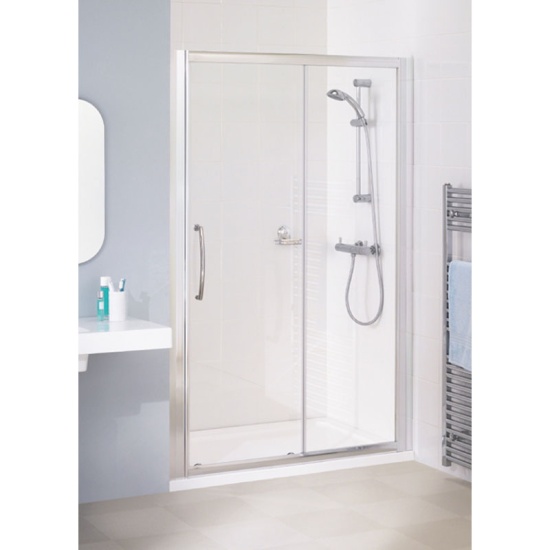 Product image for Lakes Reduced Height Shower Door Sliding 1750 x 1200 