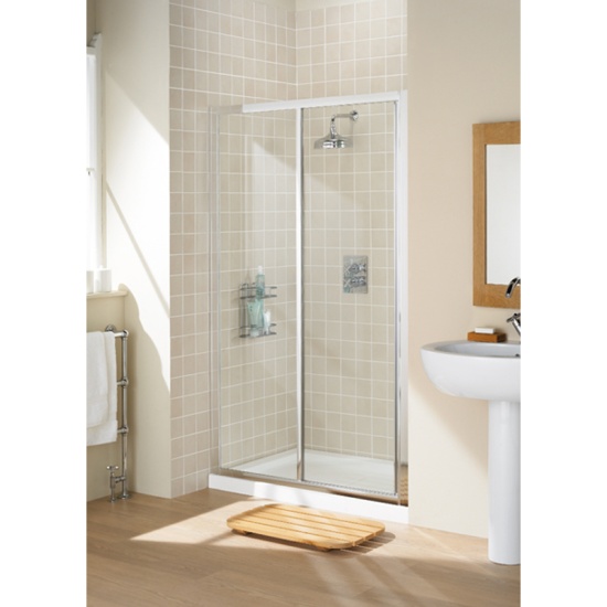 Lakes White Framed Sliding Shower Door And Side Panel Enclosure High Quality