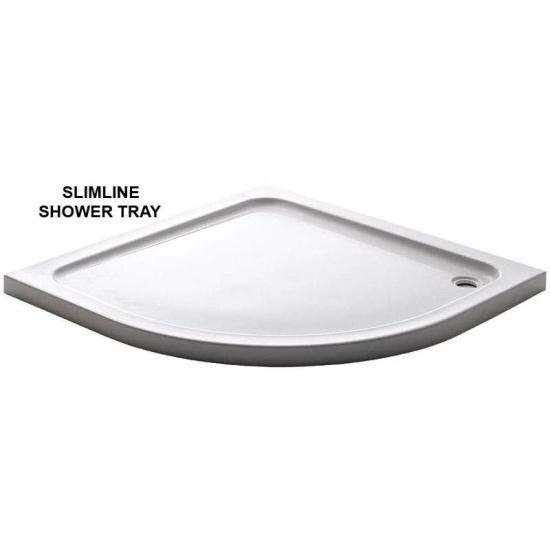 Slimline 900 Quadrant Tray  900mm Shower Quadrant white Slimline Tray