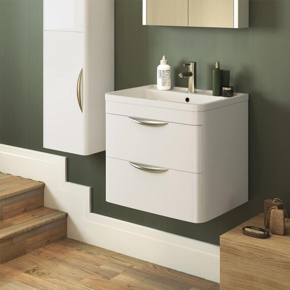 Parade 600mm Wall Hung 2 Drawer Basin and Cabinet