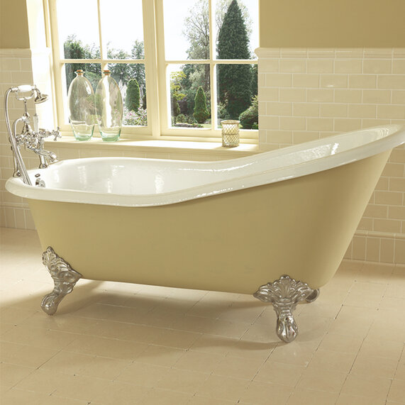 Ritz Slipper Bath 2Th 1700mm with Imperial Feet
