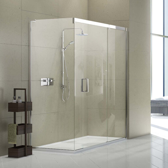 1700mm - Sliding 10mm Shower Door for Corner Enclosure - Matki Eauzone Plus