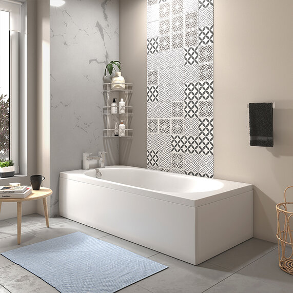 Laguna Strong Acrylic Straight Bath 1600 x 700mm