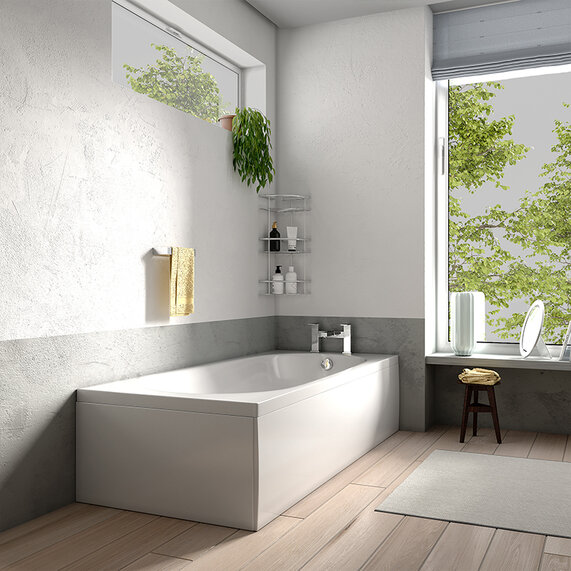 Laguna Straight Small Bath 1500 X 700 Super Strong Bathtub