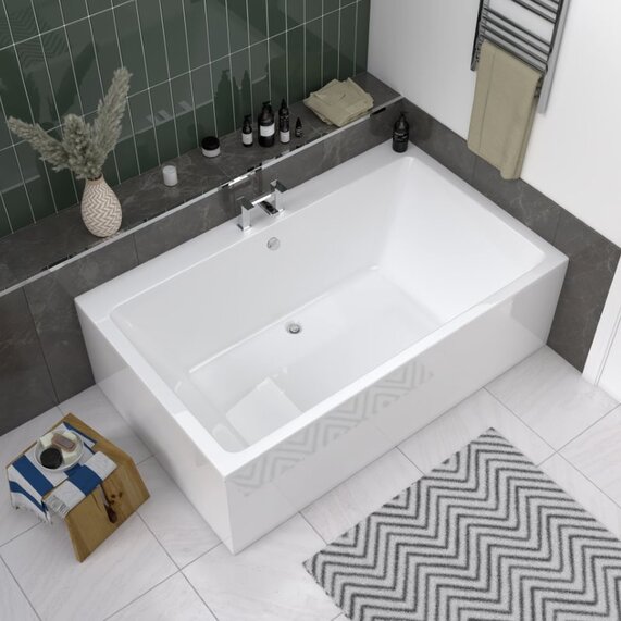 Laguna 1800 x 1100mm Jumbo Double Ended Big Wide Bath