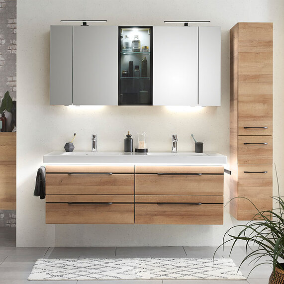 Balto Bathroom Wall Hung Vanity Unit 4 Drawers
