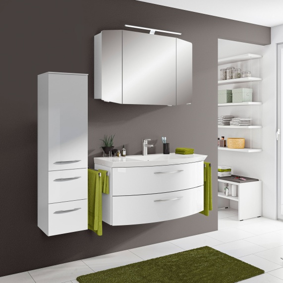 Cassca Bathroom Vanity Unit 2 Drawer with Optional Light